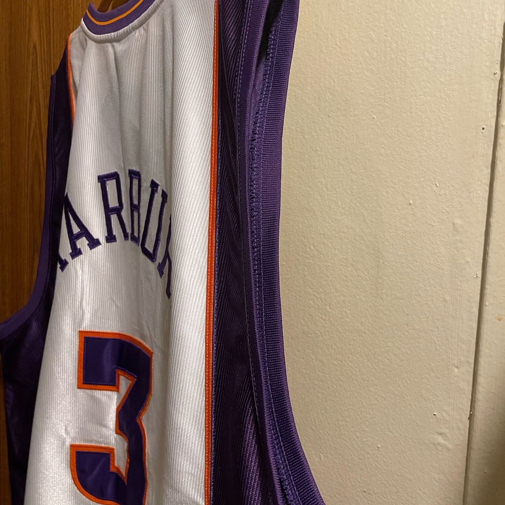 Vintage Reebok White and Purple Jersey with Orange Trim - Picture 10 of 10